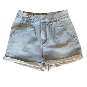 High Rise Denim Jean Shorts